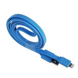 USAMS苹果5数据线 兼容iPhone5/5s的蓝色充电伴侣